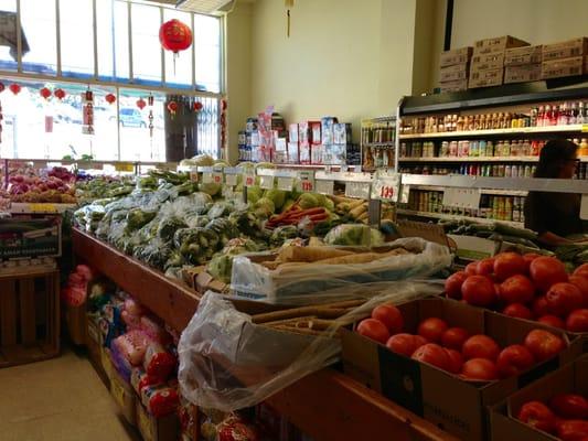 Produce (part of their selection). Much more around the corner from photo.