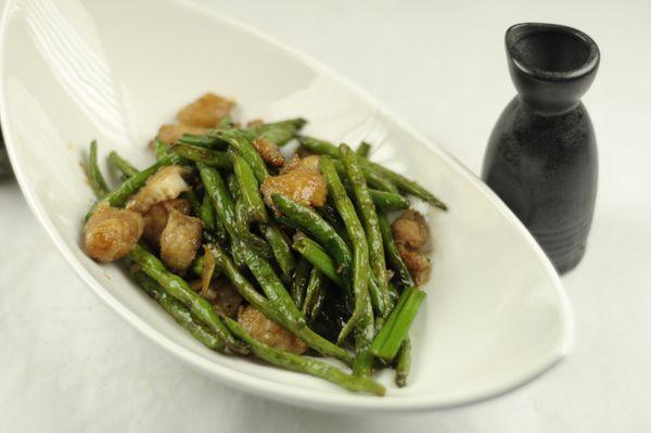 Fish fillet with string beans