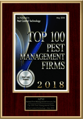 Pest Control Technology Top 100 Business - 2018