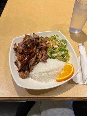 #1 teriyaki chicken plate