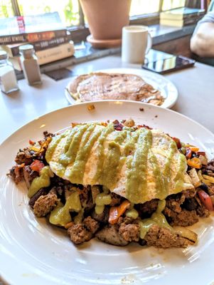 Grata garbage bowl. The avocado verde sauce is so good.