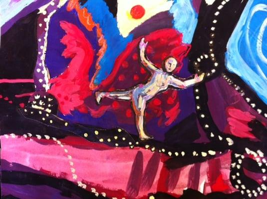 "Balance"
Yoga series
Original Tempera Collage ~ Offered as a limited-edition Print