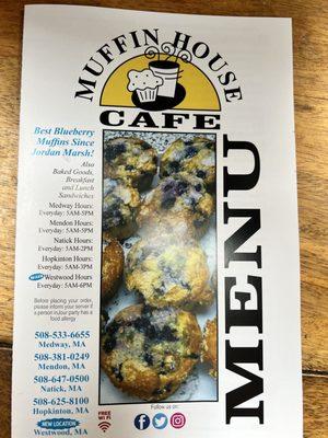 Muffin Menu