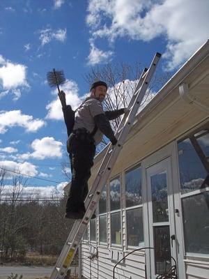 NFI certified Master Hearth Professional Mark Jones, owner of Chestnut Hill Chimney & Hearth