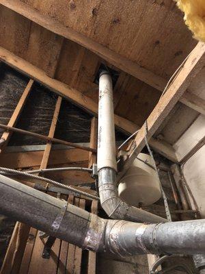 Asbestos Transite pipe in  Mission Viejo home