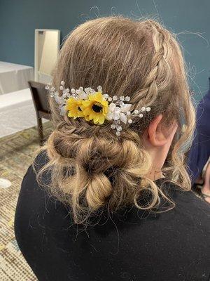 Bridesmaid updo