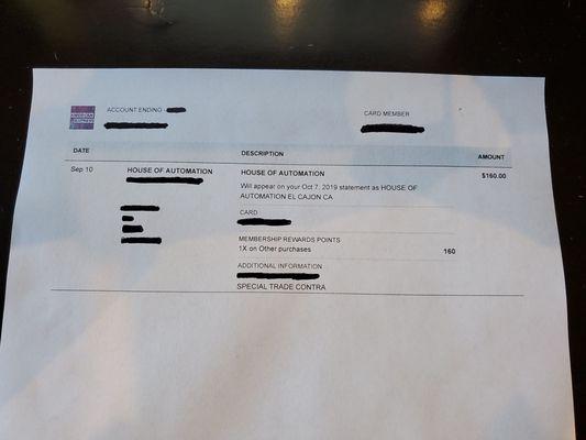 Fraudulent charge by House of Automation using my credit card info from 9 months earlier