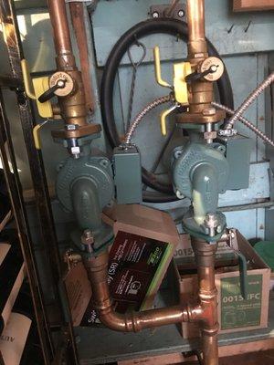 Circulators are installed backwards with the face plate and the control knobs facing the wall and the screws are not accessible for service.