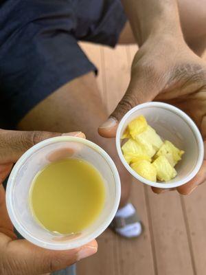 Ginger shot with pineapple