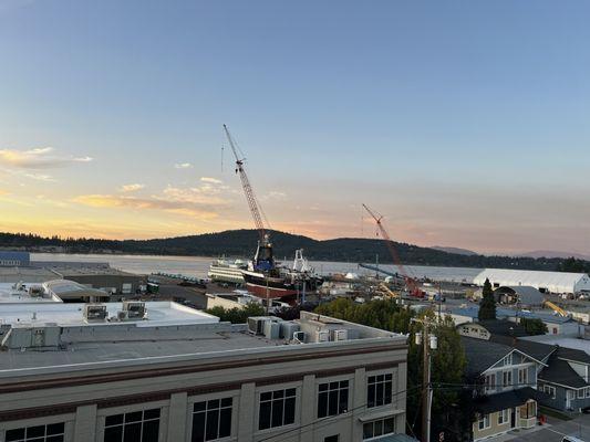 Views from the roof top bar- closes after sunset during the summer