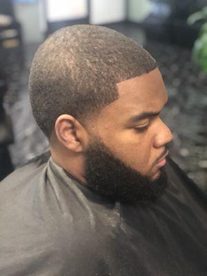 Taper with beard trim..cut by Don T.