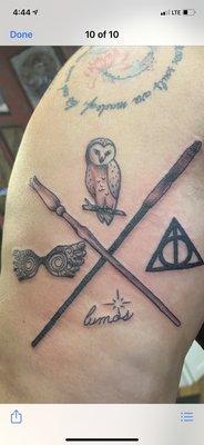 Harry Potter tattoo by Bec