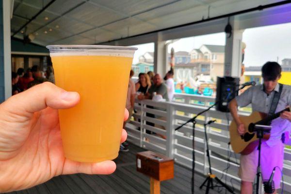 Back bar porch with live music