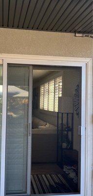 My newly installed sliding screen door by ScreenMobile