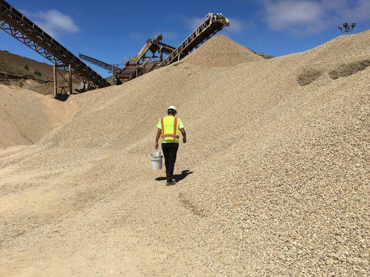 Stockpile of Drain rock at our SBS Hidden Canyon Quarry