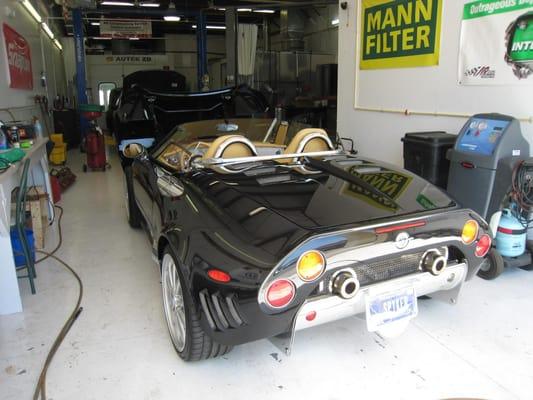 Spyker in for repairs