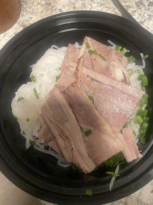 Pho brisket and flank. No flank in this food.