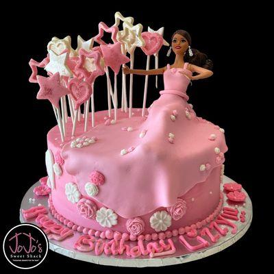 Custom Barbie Themed Cake