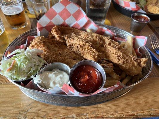 Fried Haddock Fish and Chips