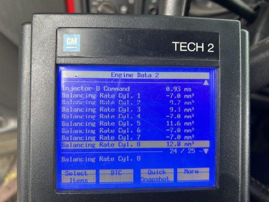 DURAMAX LB7 fuel rates with a bad FICM