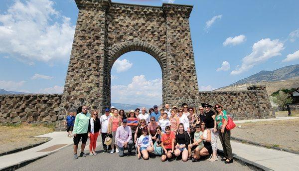 Group picture at the entry.