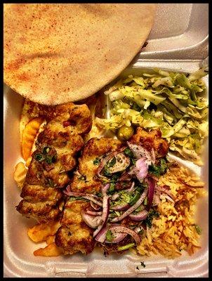 Chicken Lule Kebab Plate....!!! #sexygood