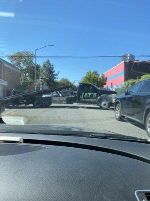 Block the whole street when there a major traffic