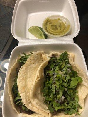 Tacos de asada