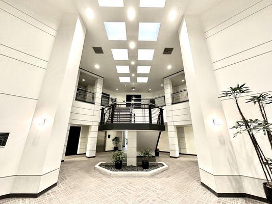 Main entrance lobby. The office is located on the second floor