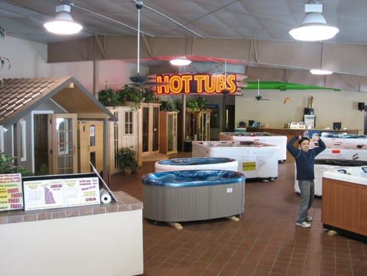 Visit our store and see 13,000 square feet of hot tubs, saunas, swim in place pools, whirlpool baths and air tubs!