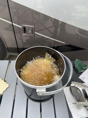 Dinner being Fried up