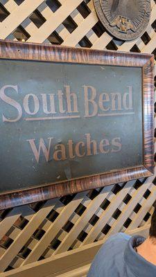 South Bend Watches Sign