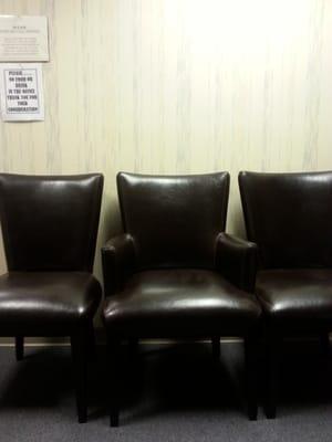 Very comfortable chairs!