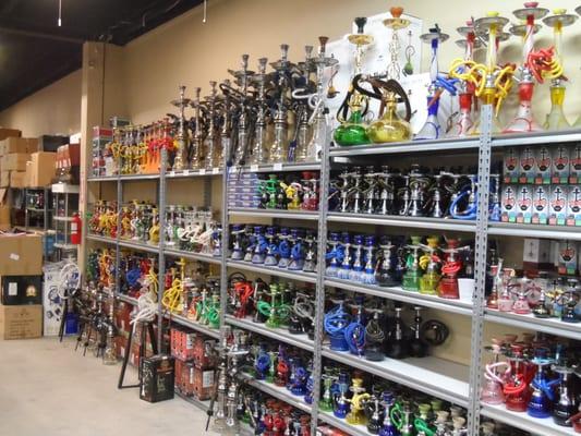 Huge hookah selection