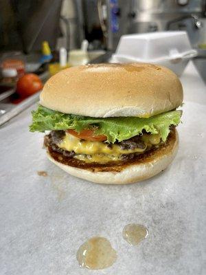 Aburger double with cheese