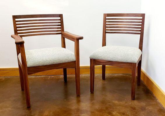 Beehive arm and side chairs by Hardwood Artisans