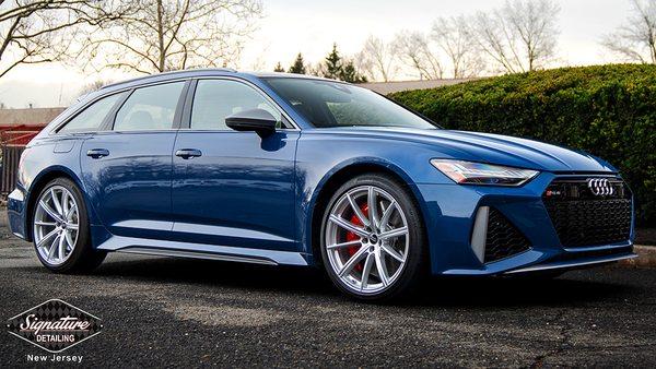 Audi RS6 Avant was revived by NJ's best paint correction and ceramic coatings services from Signature Detailing New Jersey.