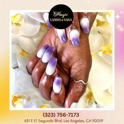 Come to us for the best manicures and pedicures in town!!!
We provide a wide variety of nail polish colors, glitter designs, and nail ar