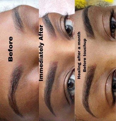 Brow Nano shading by Miley