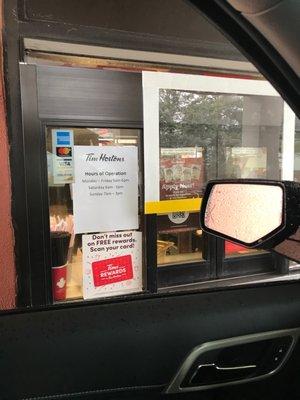 Drive thru open