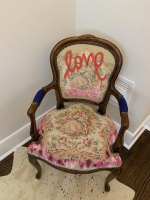 Gorgeous antique Queen Anne chair brought back to life!