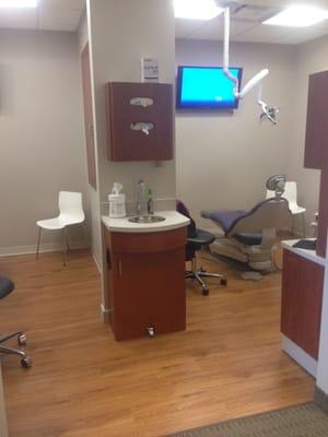 Our state of the art operatories equipped with massage chairs and televisions