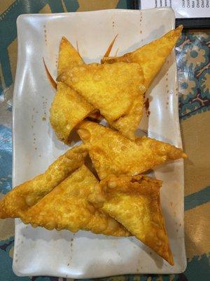 Homemade Crab rangoon