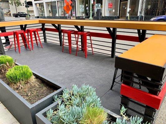 Outdoor seating