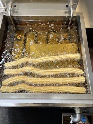 At Chu-Chew's we make Homemade Churros Fresh to Order..!!