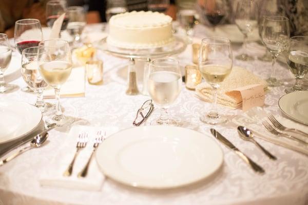 Cake centerpiece at our wedding | Photo by Meagan McLendon