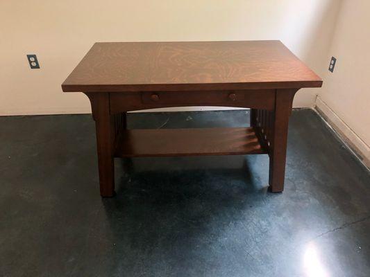 Restored Oak Library Desk