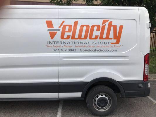 Velocity uses multiple different sizes of vehicles so you have options when it comes to choosing how your product is delivered.