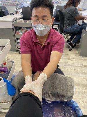 Pedi foot massage