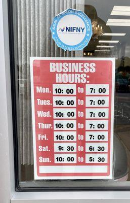 Business hours